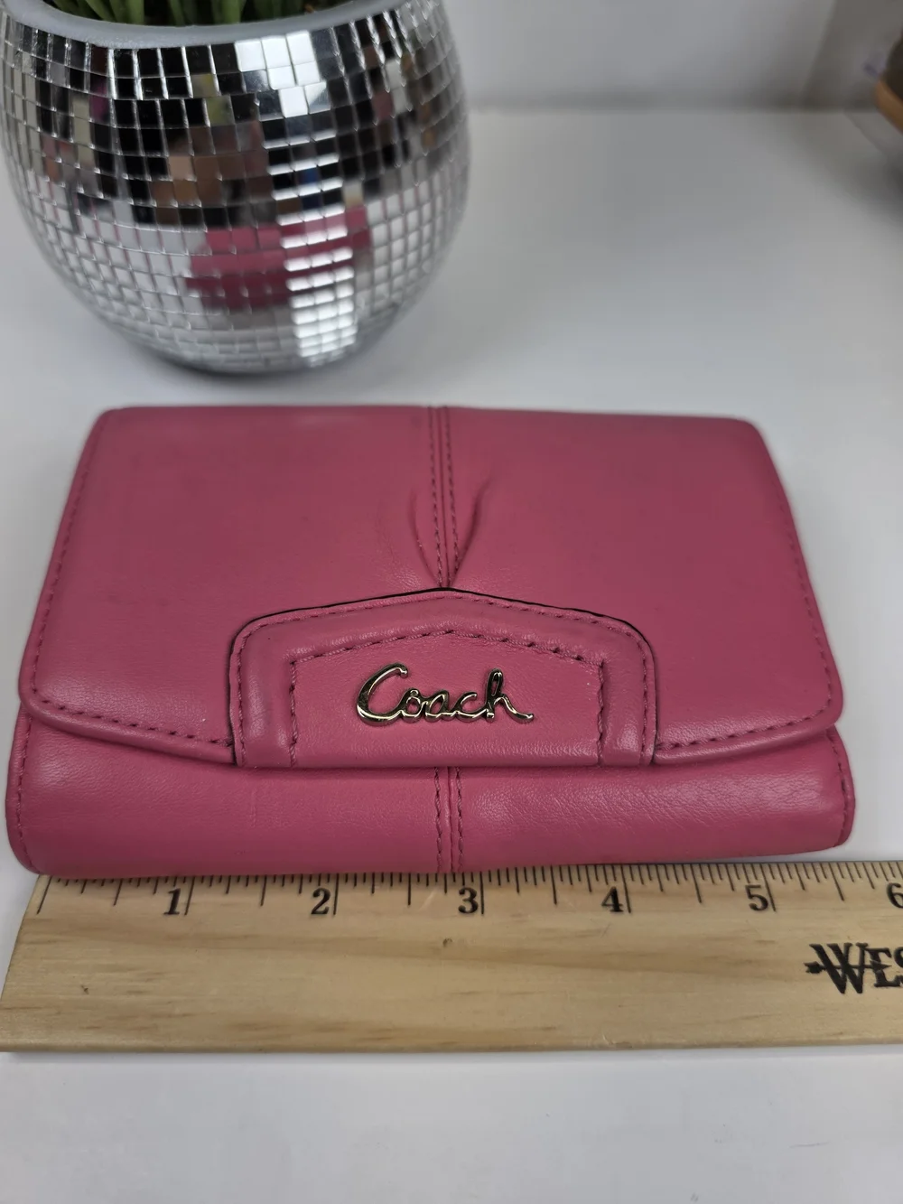 Coach pink leather